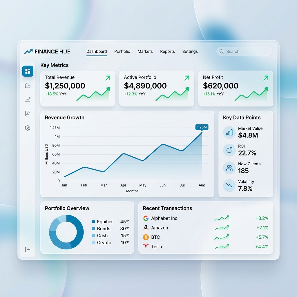 Spot Financials Dashboard